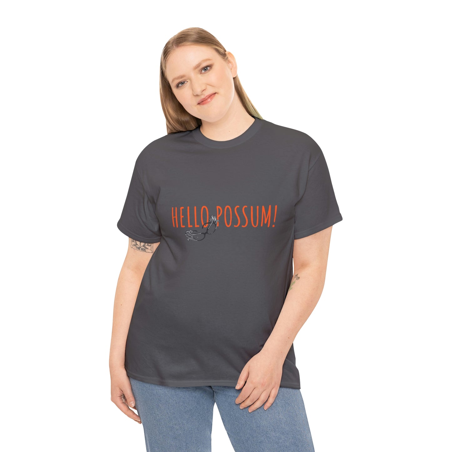 Dame Edna Everage inspired Unisex Cotton Tee. Tribute to the late Barry Humphries t shirt, Hello Possum!