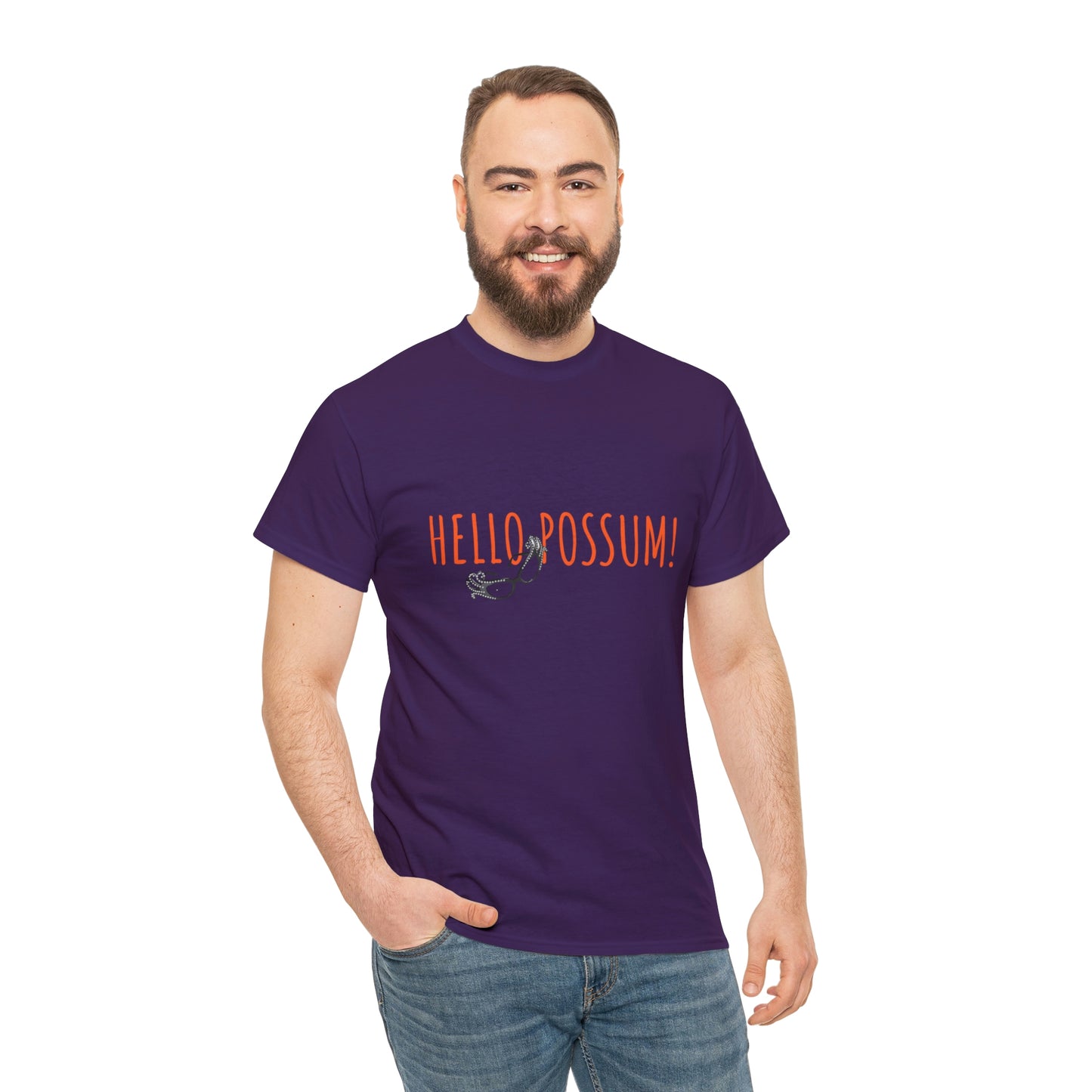 Dame Edna Everage inspired Unisex Cotton Tee. Tribute to the late Barry Humphries t shirt, Hello Possum!