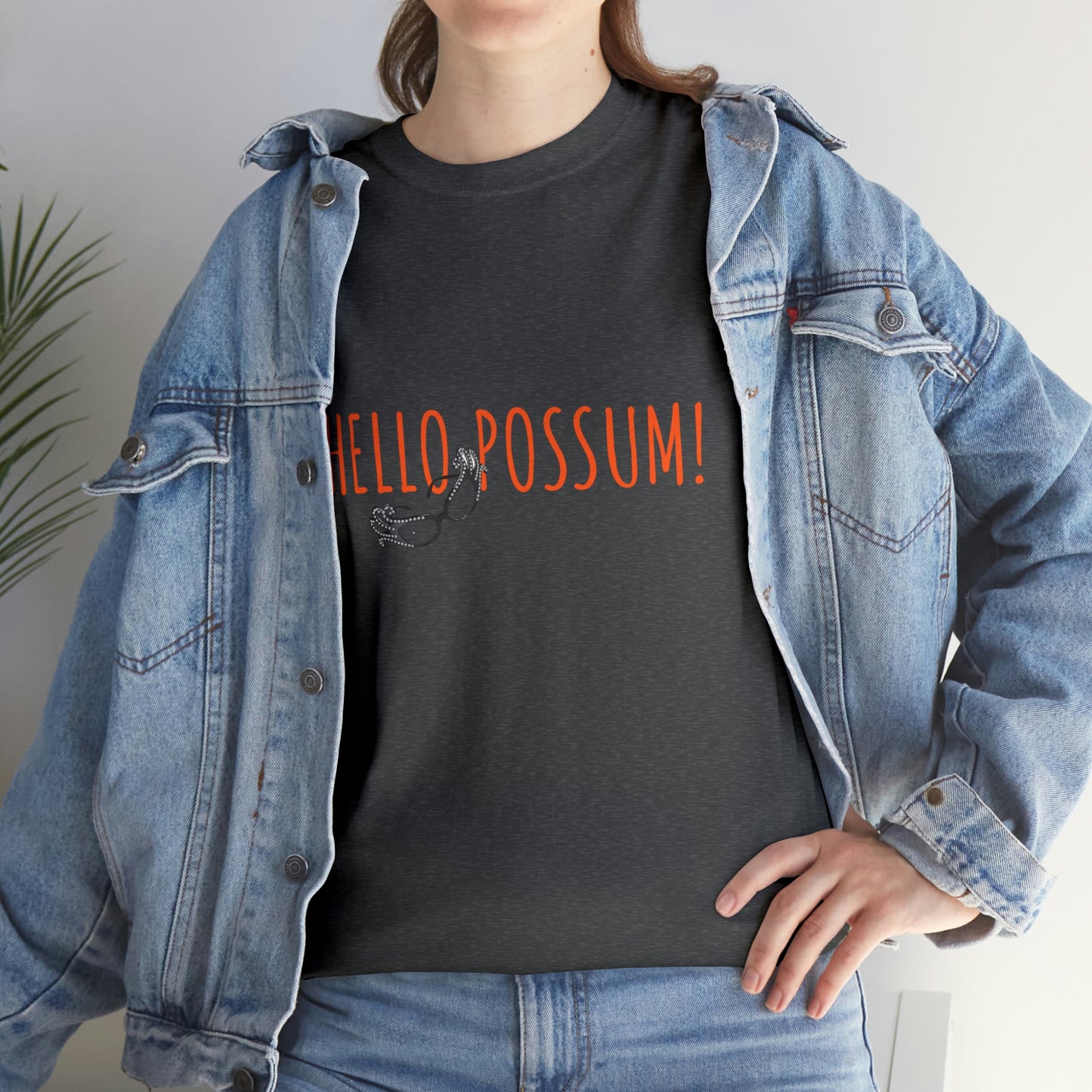 Dame Edna Everage inspired Unisex Cotton Tee. Tribute to the late Barry Humphries t shirt, Hello Possum!