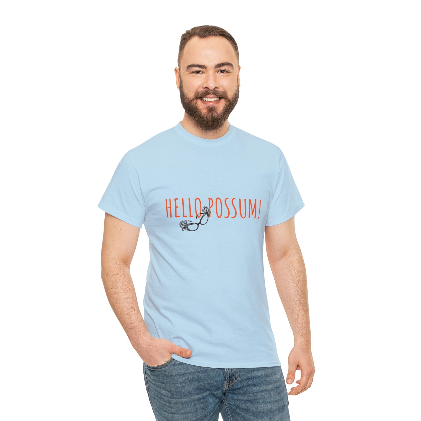Dame Edna Everage inspired Unisex Cotton Tee. Tribute to the late Barry Humphries t shirt, Hello Possum!