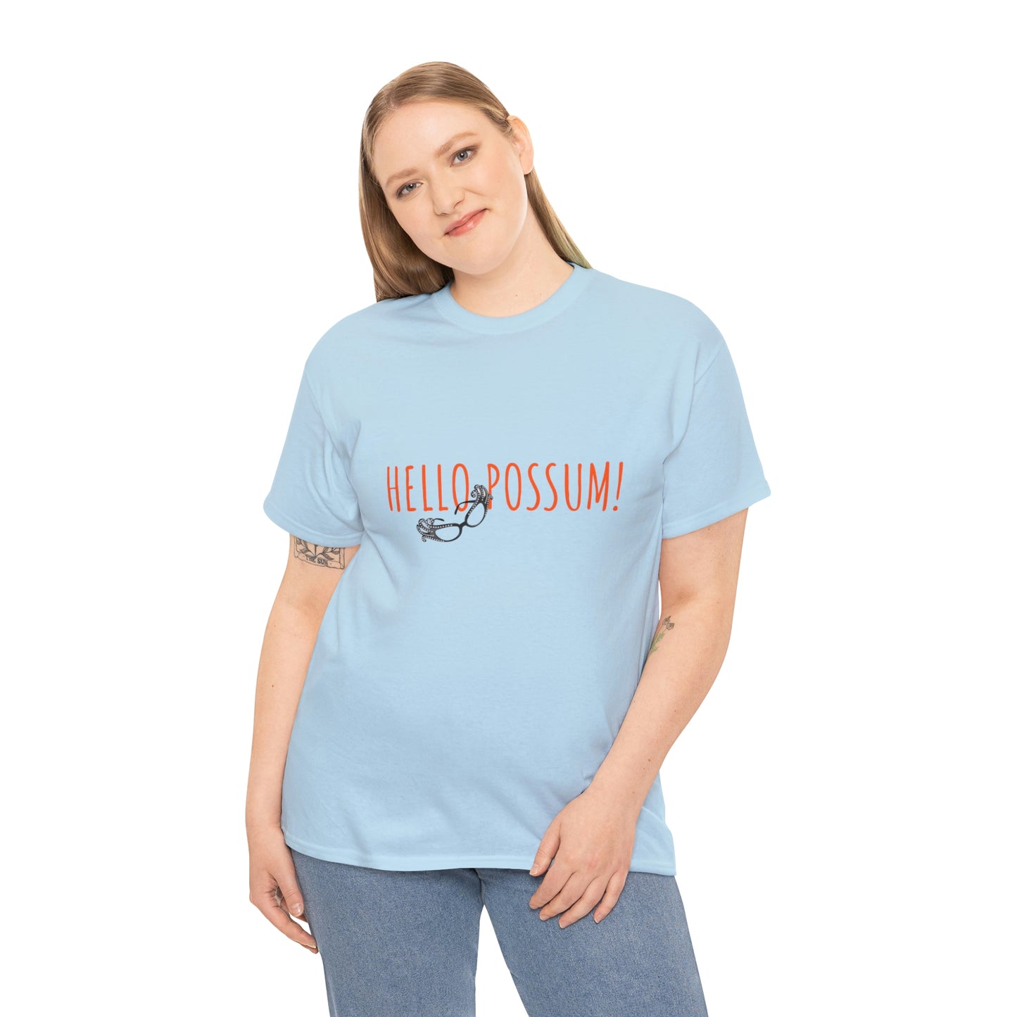 Dame Edna Everage inspired Unisex Cotton Tee. Tribute to the late Barry Humphries t shirt, Hello Possum!